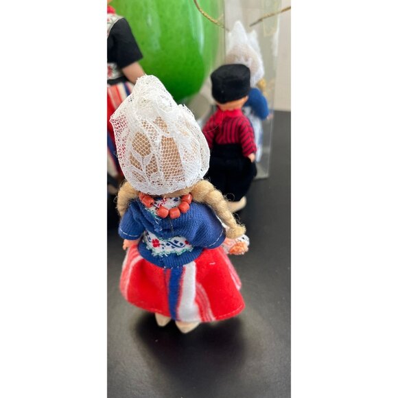 Vintage 1960's Lot of 5 Dolls Made In Holland Various Sizes - Picture 5 of 9